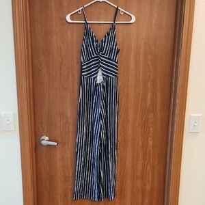 Hollister Monochrome Striped Jumpsuit